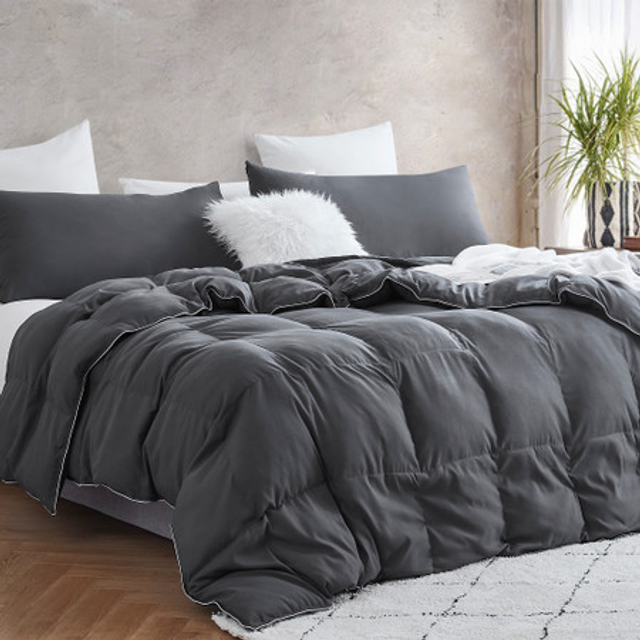 Snorze® Cloud Comforter - Coma Inducer® - Oversized Comforter in Faded Black