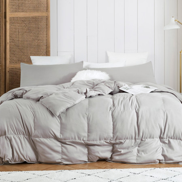 1G:: Snorze® Cloud Comforter - Coma Inducer® - Oversized Comforter in Silver Cloud