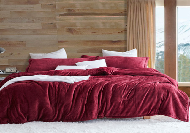 Coma Inducer® Oversized Comforter - Touchy Feely® - Velvety Cabernet