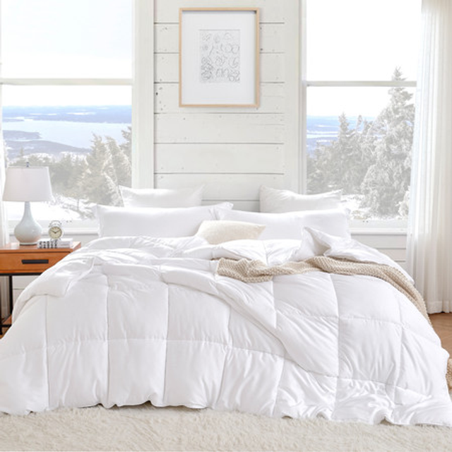 Snorze® Cloud Comforter - Coma Inducer® Ultra Cozy Bamboo - Oversized Comforter in White