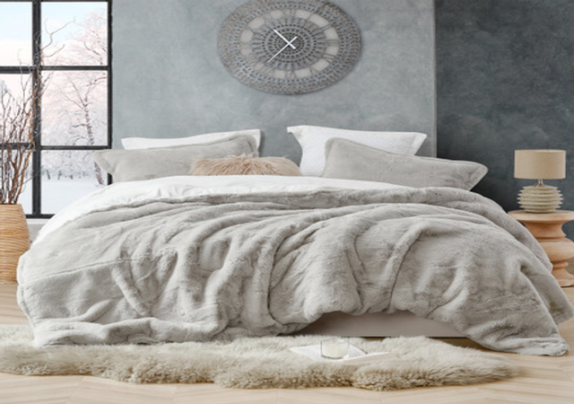 1A:: Coma Inducer® Oversized Comforter - Chunky Bunny - Stone Taupe