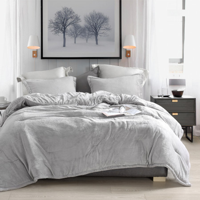 Coma Inducer® Oversized Comforter - Wait Oh What - Tundra Gray