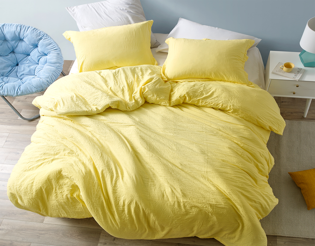 Chommie - Weighted Natural Loft® Twin XL Comforter - Limelight Yellow