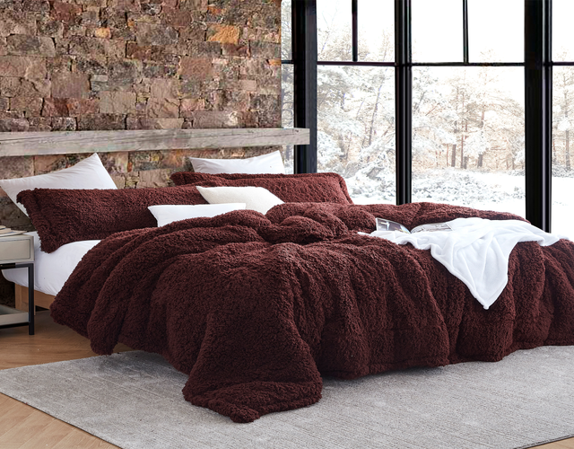 Winter Thick - Coma Inducer® Oversized Queen Comforter - Burgundy Chocolate