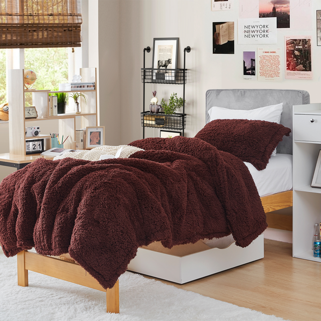 Winter Thick - Coma Inducer® Oversized Twin Comforter - Burgundy Chocolate
