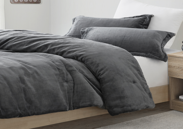 Coma Inducer® Oversized Twin Comforter - The Original Plush - Steel Gray