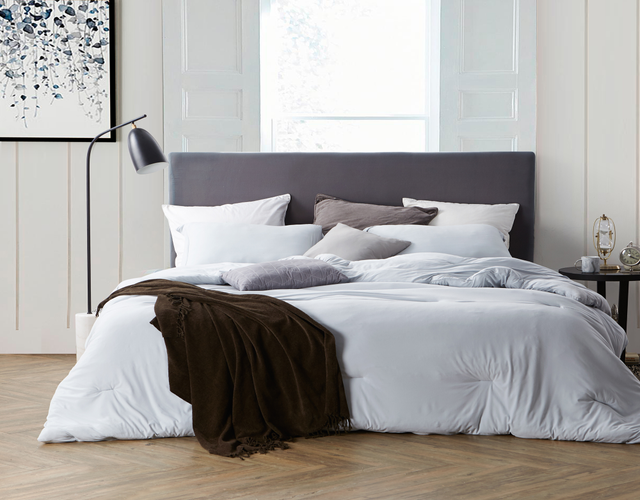 Bare Bottom® Comforter - Oversized Bedding - Glacier Gray