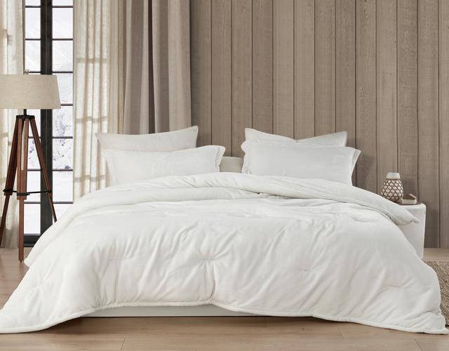 Coma Inducer® Oversized King Comforter - Wait Oh What - Farmhouse White